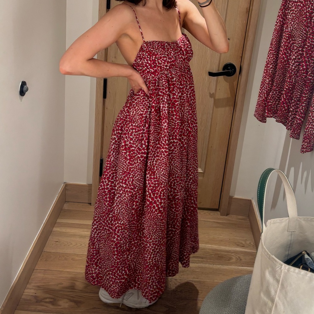 J crew strawberry sun dress size small